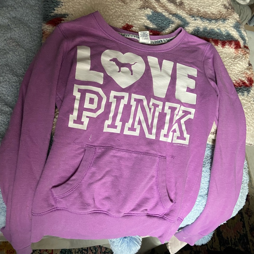 Purple pink crewneck